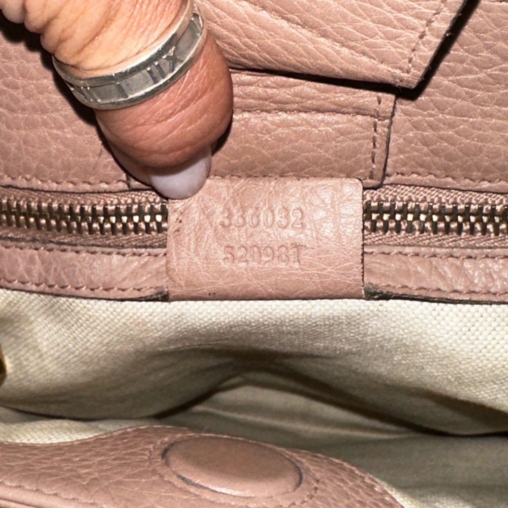 Gucci Pink Brown Bamboo Handle Satchel - Picture 11 of 14